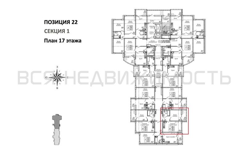 1-комнатная квартира, 37.1кв.м - изображение 1