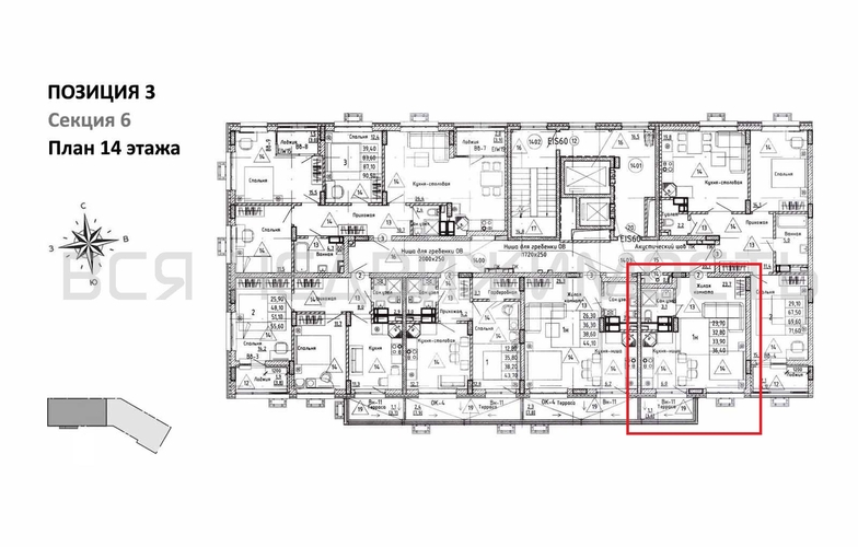 квартира-студия, 33,9кв.м. - изображение 1