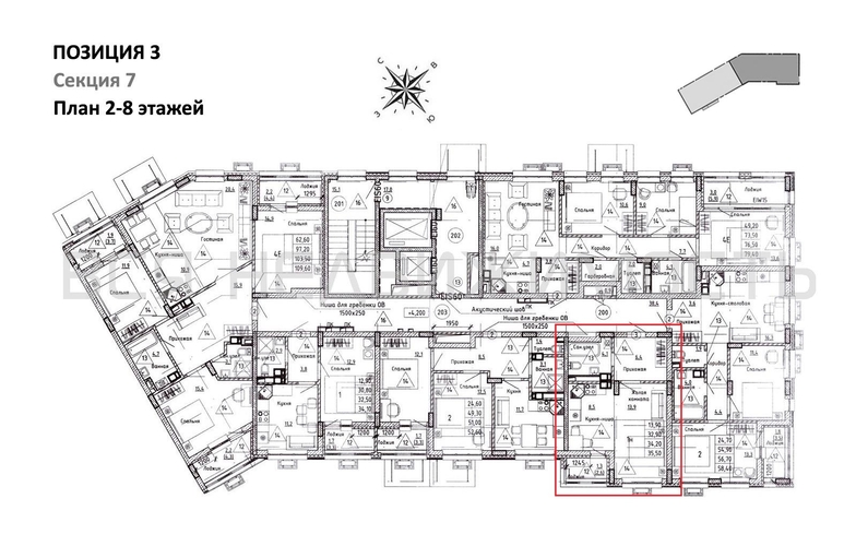 квартира-студия, 34,2кв.м. - изображение 1