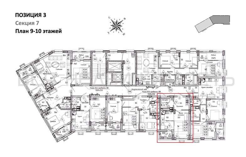 квартира-студия, 34,2кв.м. - изображение 1