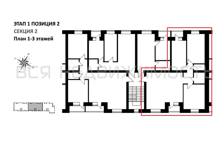 3-комнатная квартира, 100.94кв.м - изображение 1