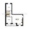 2-комнатная квартира, 85.17кв.м - изображение 1
