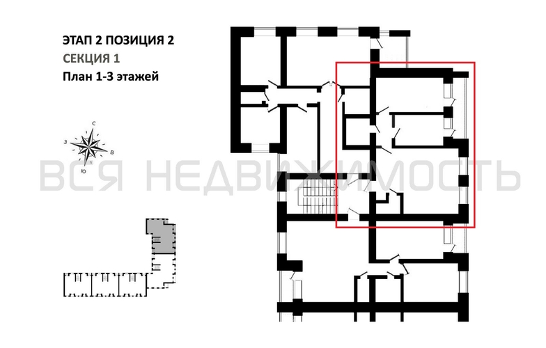 2-комнатная квартира, 68.29кв.м - изображение 1