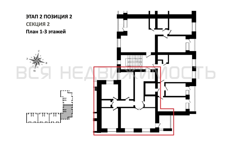 3-комнатная квартира, 92.55кв.м - изображение 1