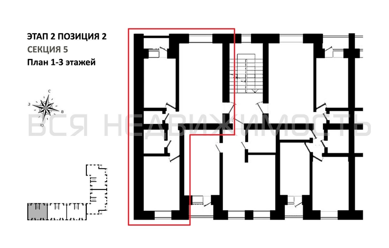 2-комнатная квартира, 58.97кв.м - изображение 1