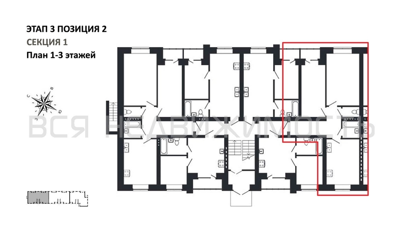 2-комнатная квартира, 66.09кв.м - изображение 1