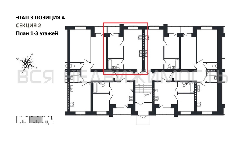 1-комнатная квартира, 35.48кв.м - изображение 1