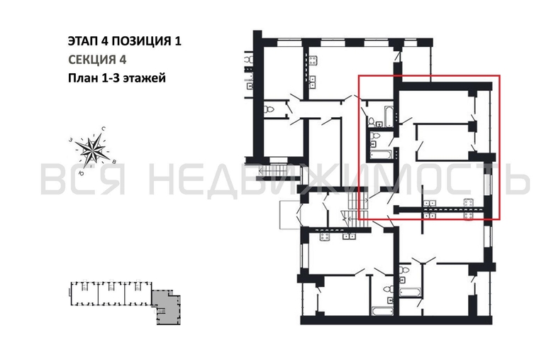 2-комнатная квартира, 59.14кв.м - изображение 1