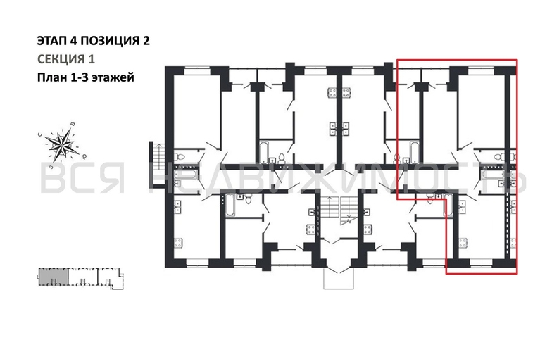 2-комнатная квартира, 66.09кв.м - изображение 1