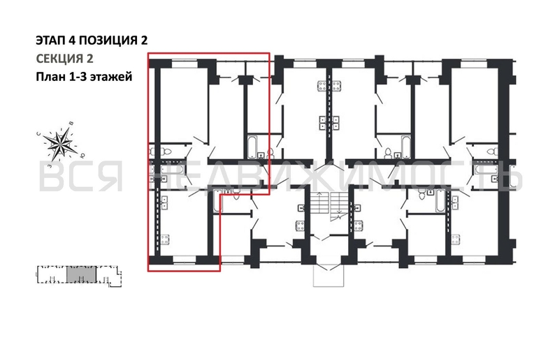 2-комнатная квартира, 66.09кв.м - изображение 1