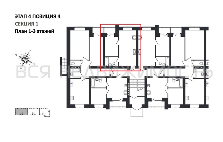 1-комнатная квартира, 35.48кв.м - изображение 1