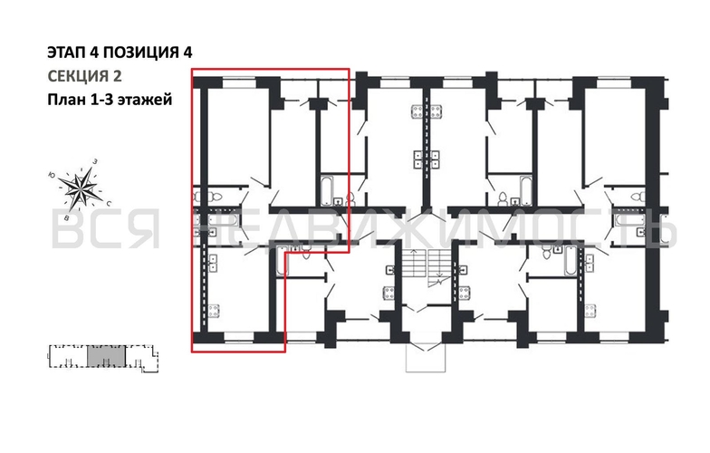2-комнатная квартира, 66.09кв.м - изображение 1