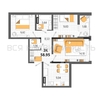 3-комнатная квартира, 58.95кв.м - изображение 1