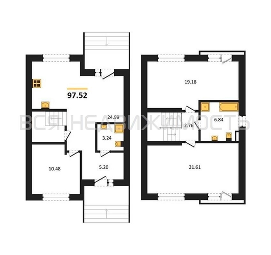 3-комнатная квартира, 97.52кв.м - изображение 0