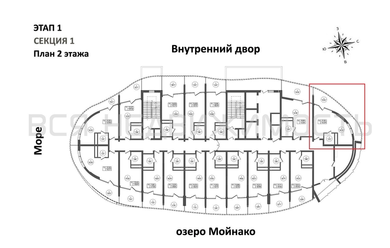 квартира-студия, 44,68кв.м. - изображение 1