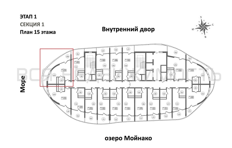 квартира-студия, 44,3кв.м. - изображение 1