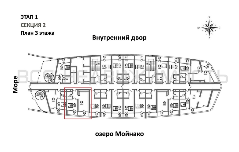 1-комнатная квартира, 49.4кв.м - изображение 1