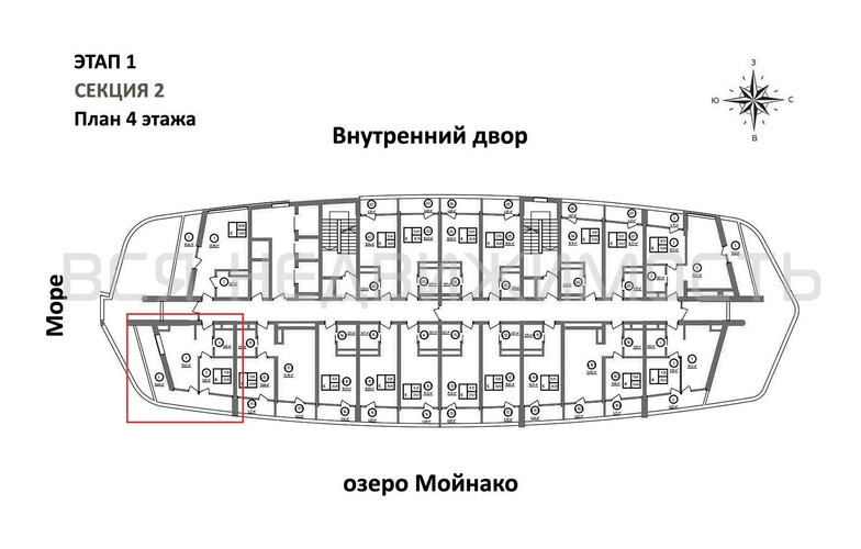 1-комнатная квартира, 49.25кв.м - изображение 1