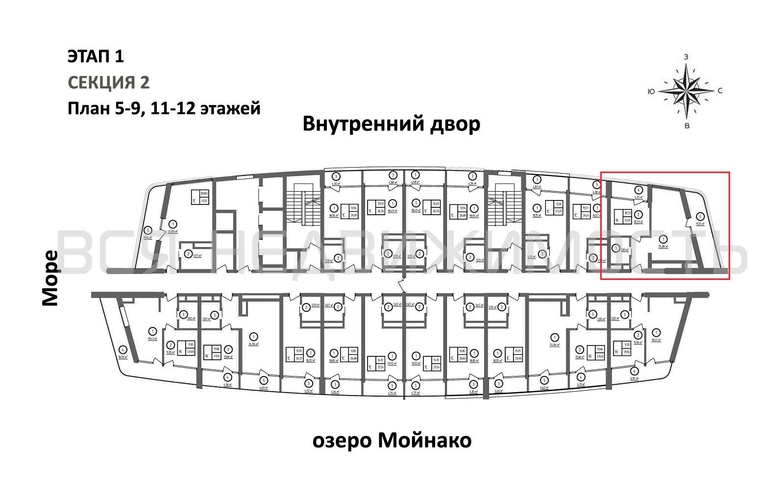 1-комнатная квартира, 53.12кв.м - изображение 1