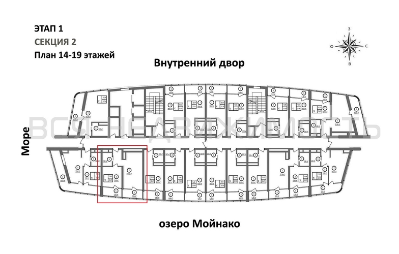 1-комнатная квартира, 50.21кв.м - изображение 1