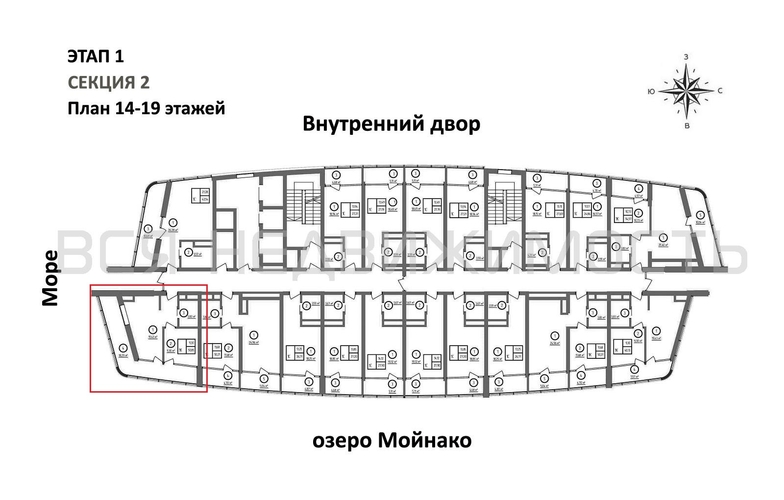 1-комнатная квартира, 50.85кв.м - изображение 1