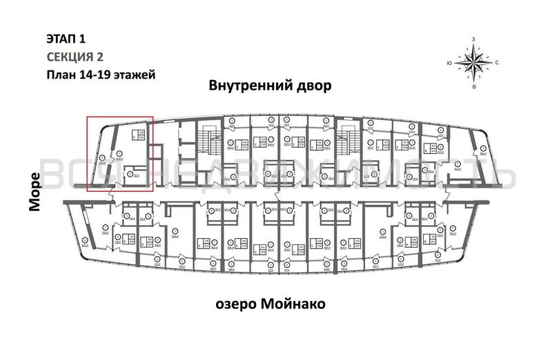 квартира-студия, 42,54кв.м. - изображение 1