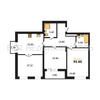 3-комнатная квартира, 95.6кв.м - изображение 1