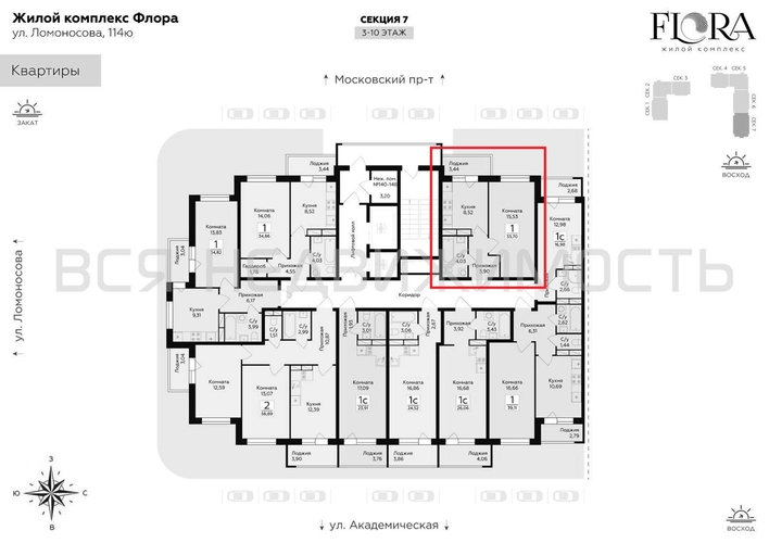 1-комнатная квартира, 33.7кв.м - изображение 1