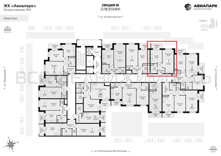 1-комнатная квартира, 34.18кв.м - изображение 1