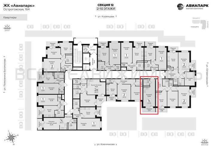 квартира-студия, 23,09кв.м. - изображение 1