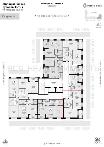 1-комнатная квартира, 56.15кв.м - изображение 1