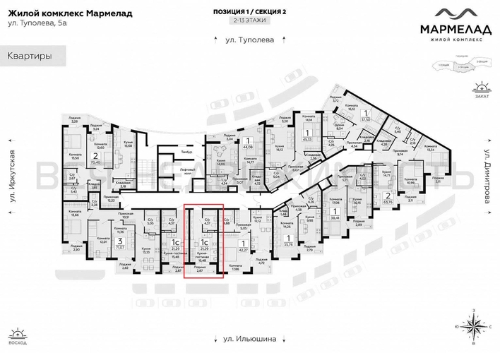 квартира-студия, 21,29кв.м. - изображение 1