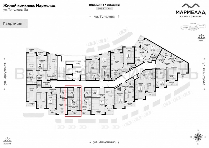 квартира-студия, 21,29кв.м. - изображение 1