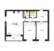 2-комнатная квартира, 71.6кв.м - изображение 1