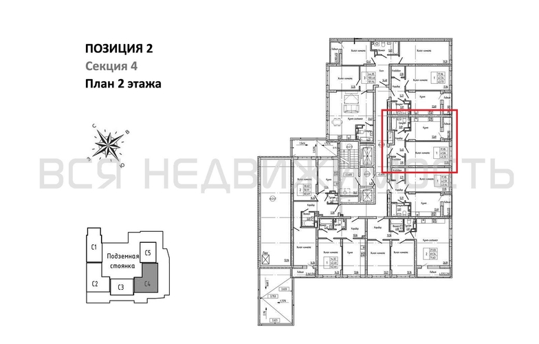 1-комнатная квартира, 43.25кв.м - изображение 1