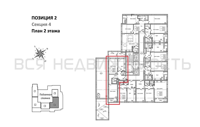 2-комнатная квартира, 60.49кв.м - изображение 1