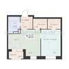 1-комнатная квартира, 48.84кв.м - изображение 1