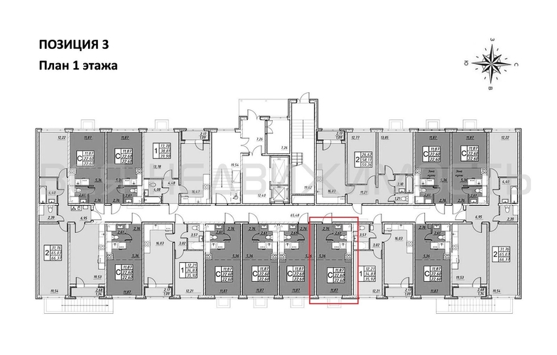 квартира-студия, 22,6кв.м. - изображение 1