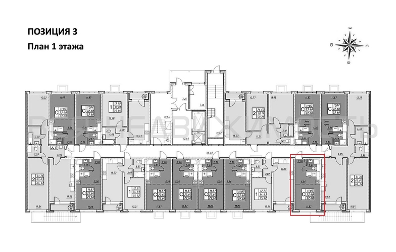 квартира-студия, 22,6кв.м. - изображение 1