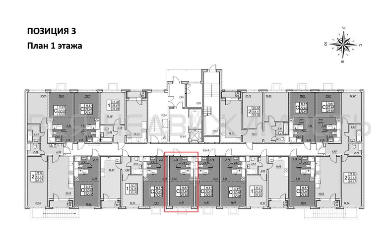квартира-студия, 22,6кв.м. - изображение 1
