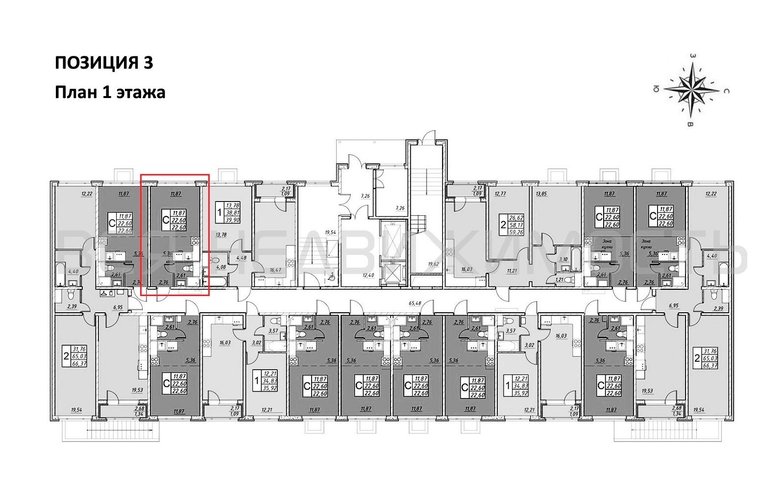 квартира-студия, 22,6кв.м. - изображение 1