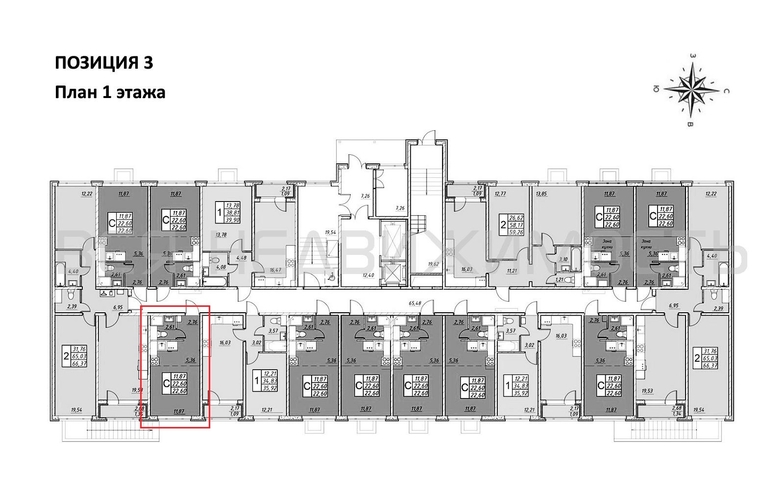 квартира-студия, 22,6кв.м. - изображение 1