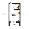 квартира-студия, 20,21кв.м. - изображение 1