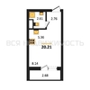 квартира-студия, 20,21кв.м. - изображение 1