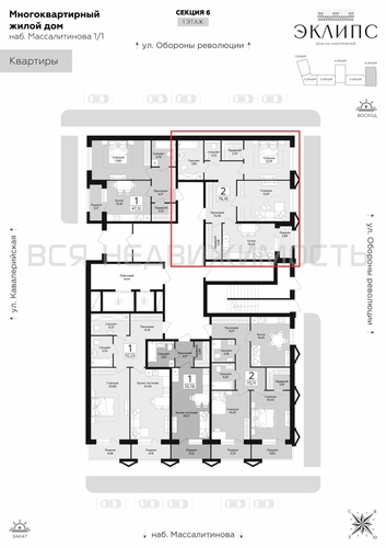 2-комнатная квартира, 78.18кв.м - изображение 1