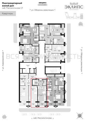 квартира-студия, 33,76кв.м. - изображение 1