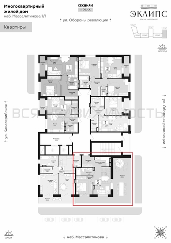 3-комнатная квартира, 103.29кв.м - изображение 2