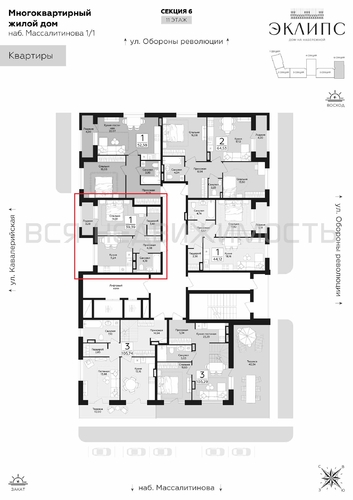 1-комнатная квартира, 39.39кв.м - изображение 1