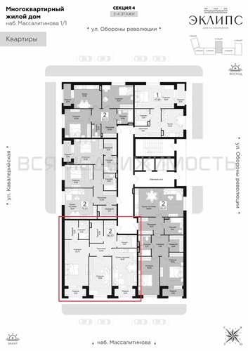 2-комнатная квартира, 96.07кв.м - изображение 1