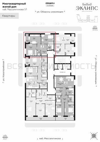 2-комнатная квартира, 64.98кв.м - изображение 1